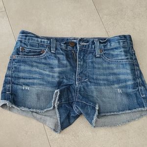 William rast blue shorts size 25